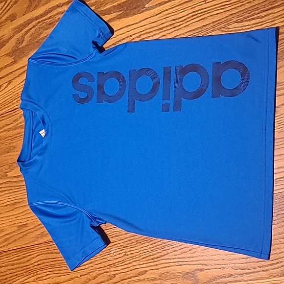Adidas Kids Blue T-Shirt - Boy's Small - Picture 2 of 8